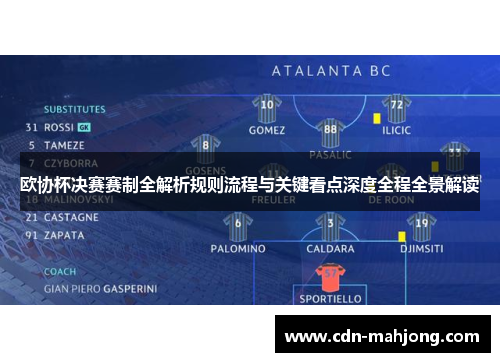 欧协杯决赛赛制全解析规则流程与关键看点深度全程全景解读 欧协杯决赛赛制全解析规则流程与关键看点深度全程全景解读